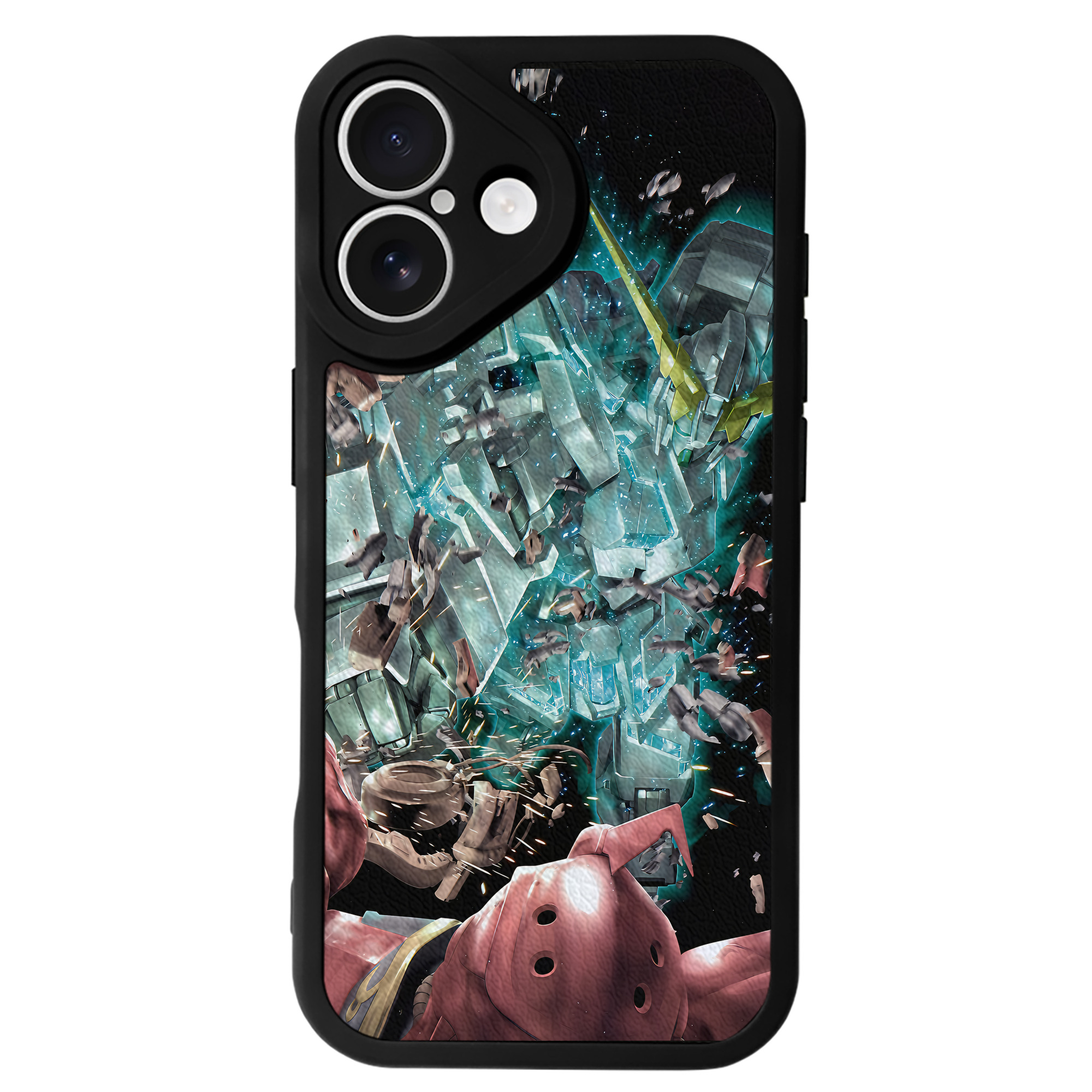 （画像用） 機動戦士ガンダム Mobile Suit Gundam 【iPhone 16シリーズ対応】シリコンスマホケース（レザー調） 材質：シリコン